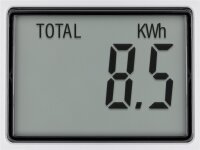 Digitales Energiekostenmessgerät / Stromzähler - weiß/grau IP20 Pb