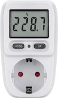Digitales Energiekostenmessgerät / Stromzähler - weiß/grau IP20 Pb