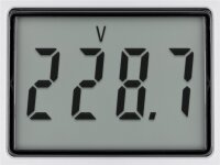 Digitales Energiekostenmessgerät / Stromzähler - weiß/grau IP20 Pb