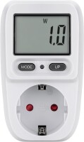 Digitales Energiekostenmessgerät / Stromzähler - weiß/grau IP20 Pb
