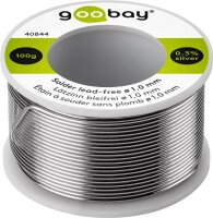 Lötzinn bleifrei, ø 1,0 mm, 100 g -...