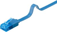 CAT 6A Flach-Patchkabel, U/UTP, blau