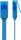 CAT 6A Flach-Patchkabel, U/UTP, blau