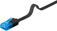 CAT 6A Flach-Patchkabel, U/UTP, schwarz