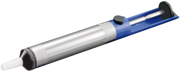 Entlötpumpe, Leichtmetallgehäuse mit Teflonspitze - Lötpumpe mit hoher Saugleistung zum Enfernen von Altlot
