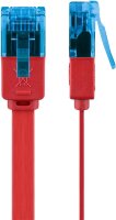 CAT 6A Flach-Patchkabel, U/UTP, rot