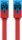 CAT 6A Flach-Patchkabel, U/UTP, rot