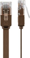 CAT 6 Flach-Patchkabel, U/UTP, dunkelbraun