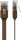 CAT 6 Flach-Patchkabel, U/UTP, dunkelbraun