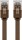 CAT 6 Flach-Patchkabel, U/UTP, dunkelbraun
