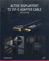 Aktives DisplayPort™-auf-DVI-D-Adapterkabel