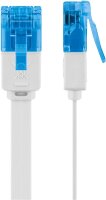 CAT 6A Flach-Patchkabel, U/UTP, weiß