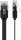 CAT 6 Flach-Patchkabel, U/UTP, schwarz