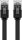 CAT 6 Flach-Patchkabel, U/UTP, schwarz