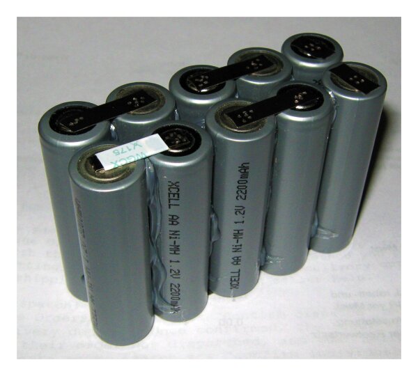Akkupack für emitor - NB-2x5 - 12 Volt Ni-MH zum Selbsteinbau