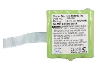 Ersatzakku - CS-MIM99TW - Midland G6 / PB-G8 - 4,8 Volt 700mAh Ni-MH