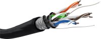CAT 5e Outdoor Netzwerkkabel, SF/UTP, schwarz