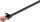 CAT 6 Flach-Patchkabel /Lankabel mit RJ45-Anschlüssen- schwarz 0,5m