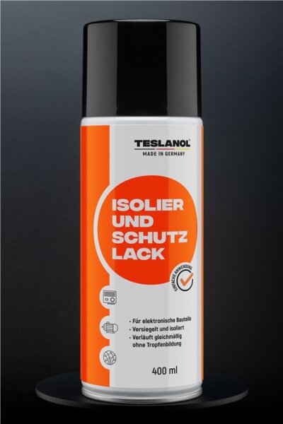 teslanol - Isolier- und Schutzlackspray - vielseitig einsetzbar in elektronischen Geräten – 400 ml
