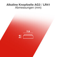 Camelion - 392 / AG3 / G3 / LR41 / 192 / GP92A / SR41W / LR736 - 1,5 Volt 41mAh AlMn - 2er Blister