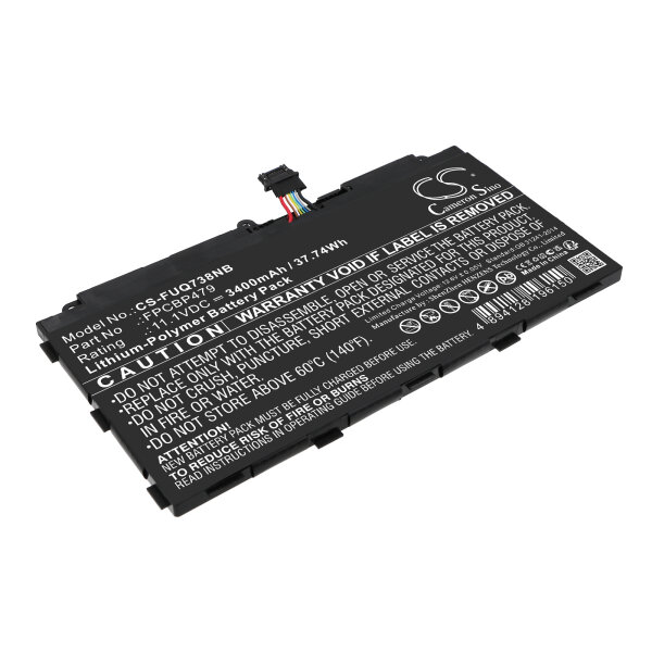 Ersatzakku - CS-FUQ738NB für Fujitsu Stylistic Q665 / Q739 / Q738 / Q616 - 11,1 Volt 3400mAh Li-Polymer