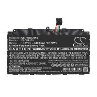Ersatzakku - CS-FUQ738NB für Fujitsu Stylistic Q665 / Q739 / Q738 / Q616 - 11,1 Volt 3400mAh Li-Polymer