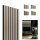 Naturtapete Esche-Schwarz, 1250 x 300mm, 7 Lamellen 10 x 27mm, Filz 8mm (4 Stk.)