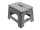 Klapphocker - 29 x 22 x 22 cm - Grau