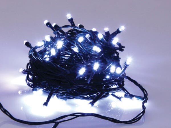 Maxilight LED - 8 m - 120 weiße Lampen - grünes Kabel