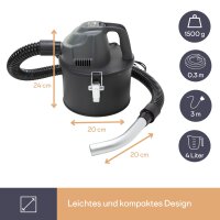 Mini-Aschesauger 600 W – 4 Liter – HEPA-Filter – Velleman TCA90041