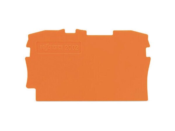 End- und Zwischenplatte 0,8 mm dick, orange