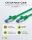 CAT 6A Patchkabel, S/FTP (PiMF), 2 m, grün, 5er-Set