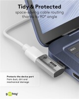 USB-C™-Adapter horizontal 90°, USB4™