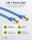RJ45-Patchkabel CAT 6A S/FTP (PiMF), 500 MHz mit CAT 7 Rohkabel, 3 m, blau, 10er-Set