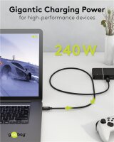 USB-C™-Kabel, USB4™ Version 2.0, 240 W, 80 Gbit/s, Power Delivery, 1,2 m