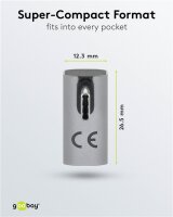 USB-C™-Adapter vertikal 90° rotiert, USB4™