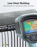 Ultraflexibles CAT 8.1 Patchkabel, slim, U/FTP, schwarz