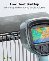 Ultraflexibles CAT 6A Patchkabel, slim, U/FTP, grau