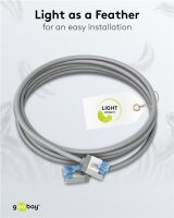 Ultraflexibles CAT 6A Patchkabel, slim, U/FTP, grau