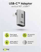 USB-C™-Adapter vertikal 90° lang, USB4™