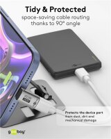 USB-C™-Adapter vertikal 90° lang, USB4™