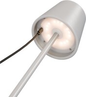 Kabellose LED-Tischleuchte RGBW, weiß