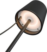 Kabellose LED-Tischleuchte, schwarz