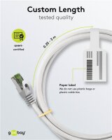 GHMT-zertifiziertes CAT 8.1 Patchkabel, S/FTP (PiMF), 3 m, weiß, 5er-Set
