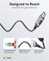 Ethernet-Kabel USB-A 3.0 auf RJ45, Slim, 1 m