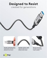 Ethernet-Kabel USB-A 3.0 auf RJ45, Slim, 3 m