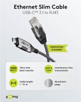 Ethernet-Kabel USB-C™ 3.1 auf RJ45, Slim, 5 m