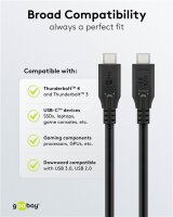 USB-C™-Kabel, USB 3.2, 60 W, 5 Gbit/s, Power Delivery, 3 m - USB-C™-Stecker > USB-C™-Stecker