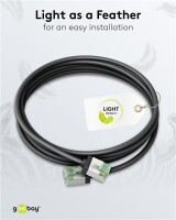 Ultraflexibles CAT 8.1 Patchkabel, slim, U/FTP, schwarz