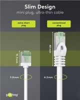 Ultraflexibles CAT 8.1 Patchkabel, slim, U/FTP, weiß